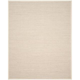 Natural Fiber Marble/Beige 8 ft. x 10 ft. Border Area Rug | The Home Depot