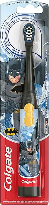 Colgate Kids Battery Powered Toothbrush, Batman, Extra Soft Toothbrush, Ages 3 and Up, 1 Pack | Amazon (US)