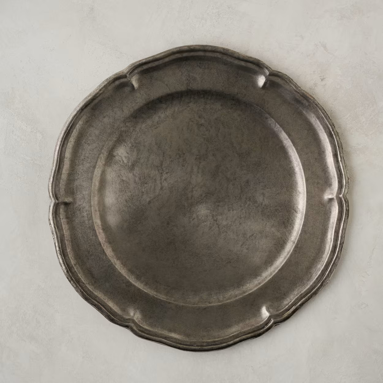 Vintage-Inspired Pewter Charger | Magnolia