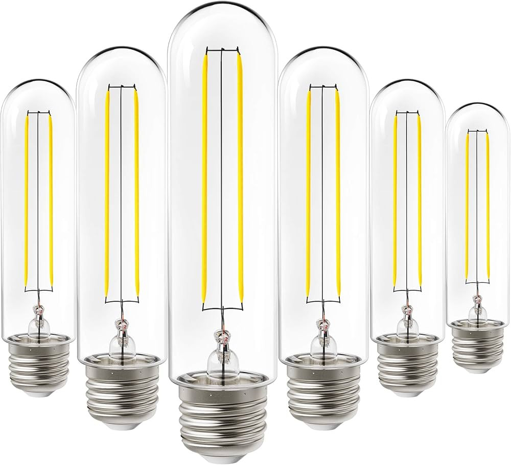 Sunco Dusk to Dawn Outdoor Lighting T10 Light Bulbs Tubular LED Edison Bulb, 2700K Soft White, E2... | Amazon (US)