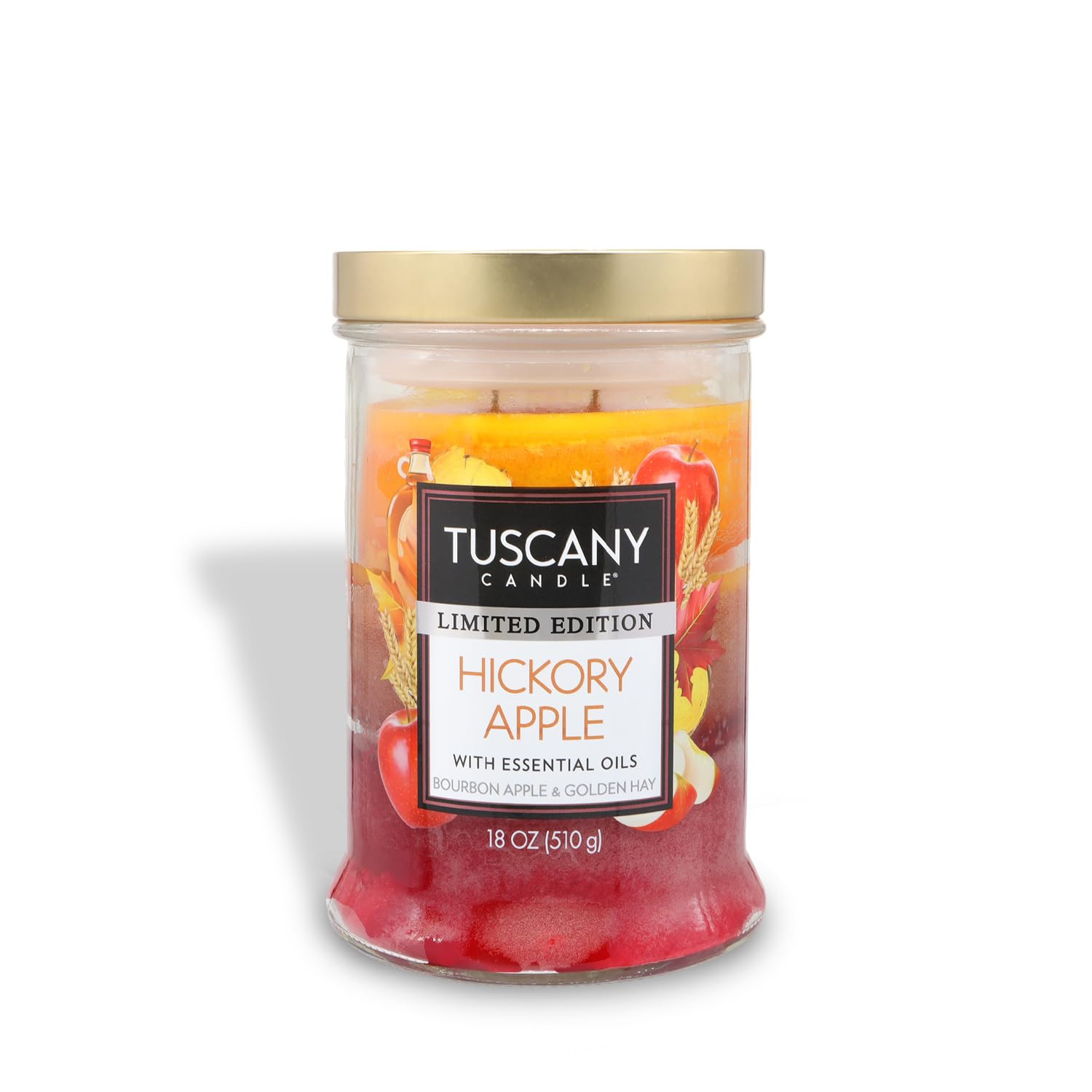 Tuscany Candle Hickory Apple: Bourbon & Maple Syrup Scented Fall Candle, 18 oz | Amazon (US)
