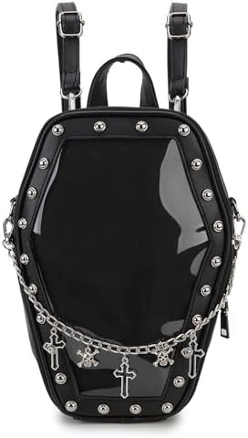 Amazon.com: ENJOININ Gothic Coffin Shape Purses and Handbags for Women Halloween Shoulder Bag Ita... | Amazon (US)