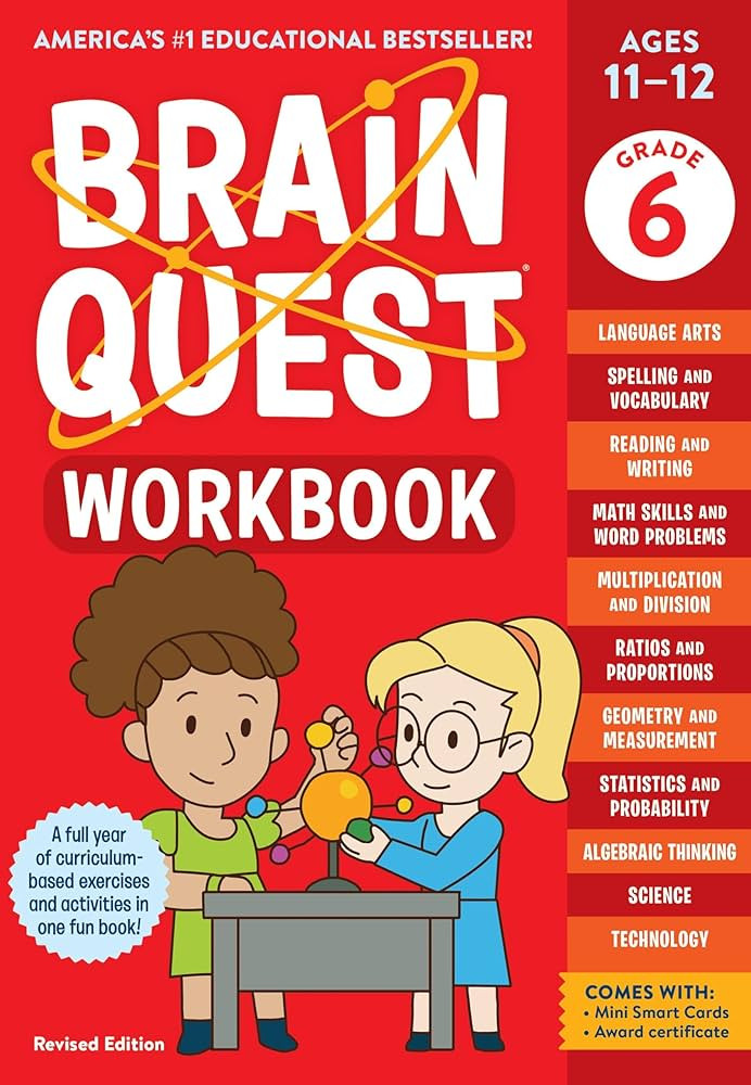 Brain Quest Workbook: 6th Grade Revised Edition (Brain Quest Workbooks) | Amazon (US)
