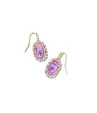 Kendra Scott Beaded Lee Drop Earrings for Women, Fashion Jewelry, 14k Gold-Plated, Lilac Phosphate | Amazon (US)