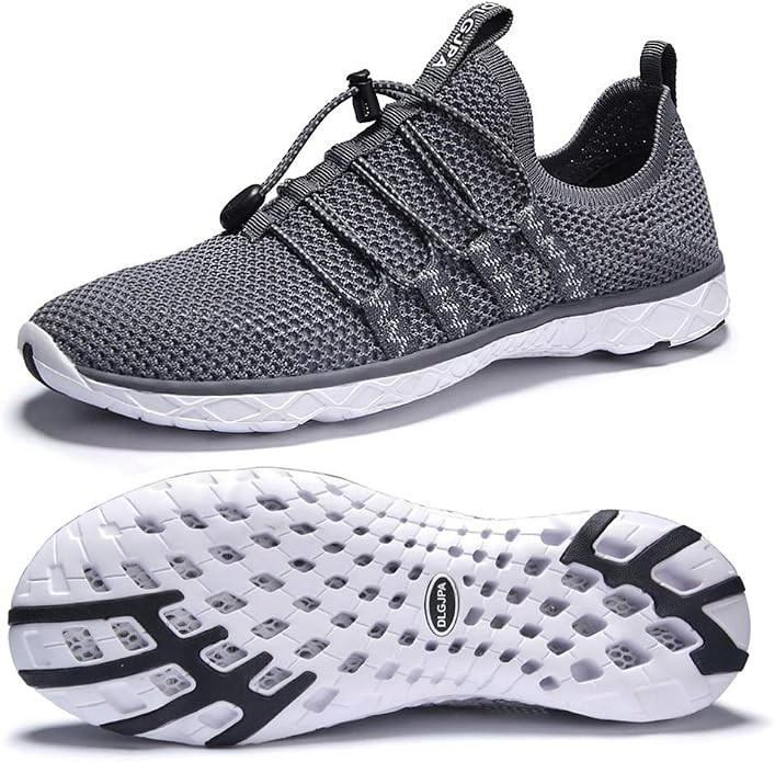 DLGJPA Men's Lightweight Quick Drying Aqua Athletic Sport Slip-on Walking Shoes | Amazon (US)