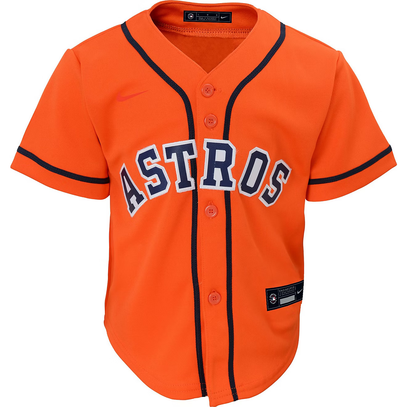 Nike Toddlers' Houston Astros Alt.1 Team Replica Finished Short Sleeve Jersey | Academy Sports + Outdoor Affiliate
