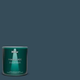 1 qt. Home Decorators Collection #HDC-CL-28 Nocturne Blue Semi-Gloss Enamel Interior Paint & Prim... | The Home Depot