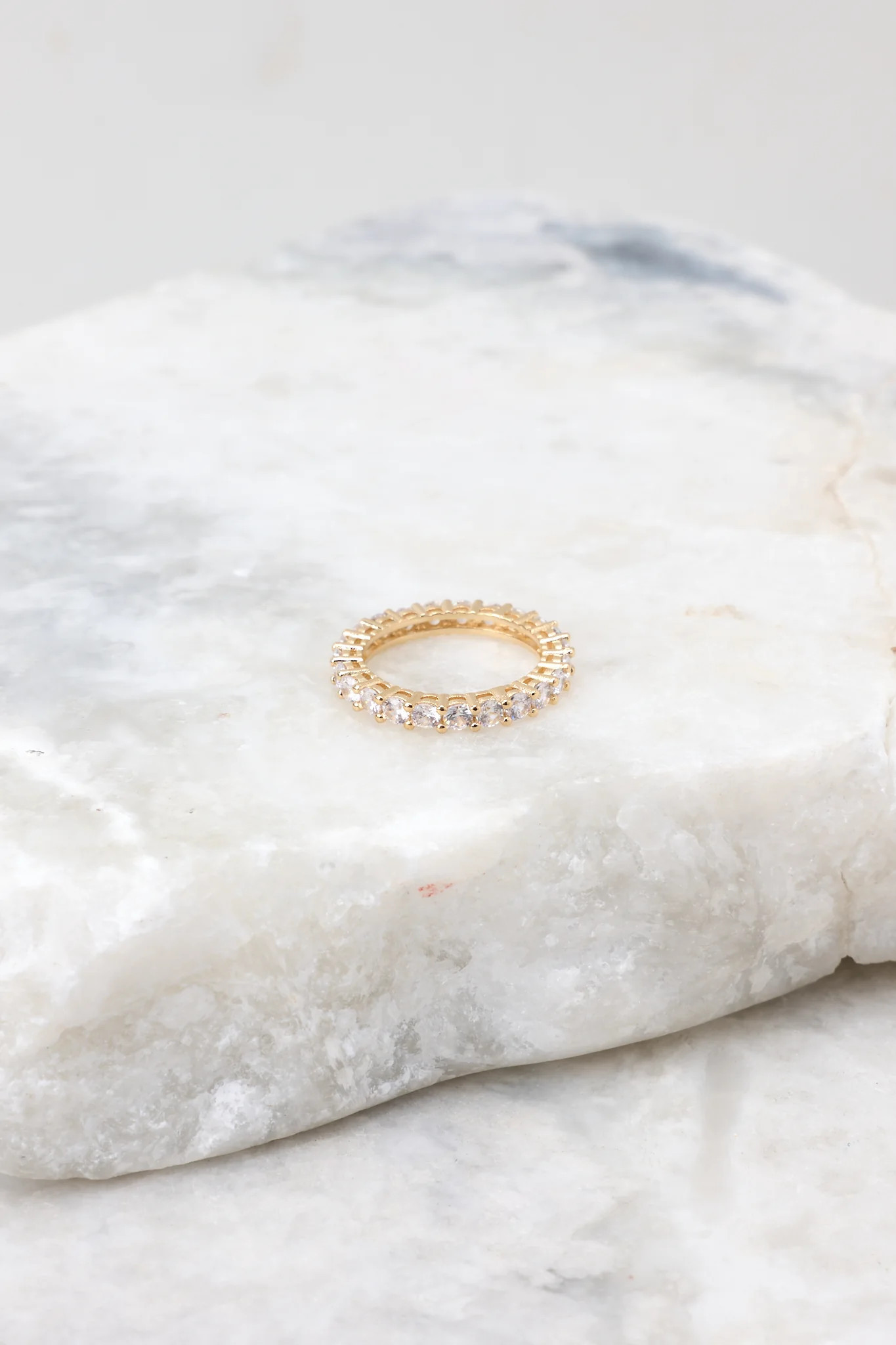 Oh So Pure Gold Ring | Red Dress 