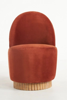 Missy Swivel Velvet Dining Chair | Anthropologie (US)