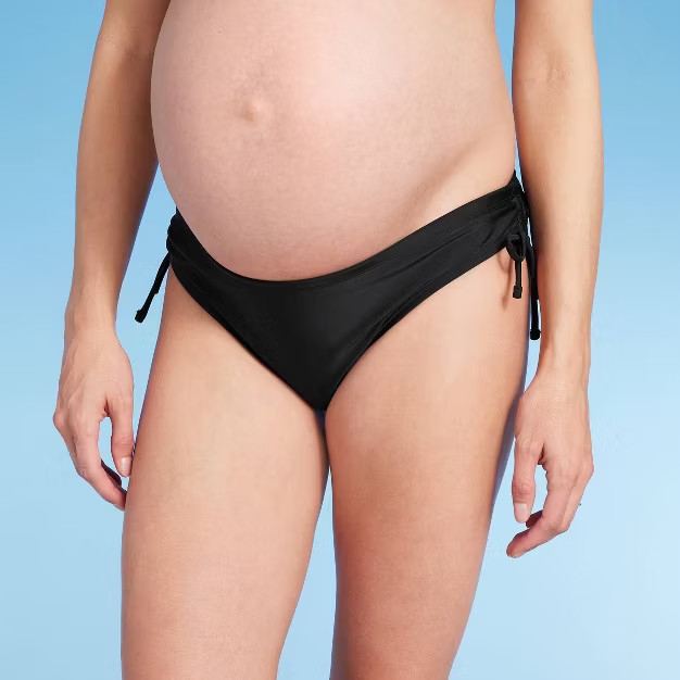 Maternity Side-Tie Swim Brief - Isabel Maternity by Ingrid & Isabel™ Black | Target