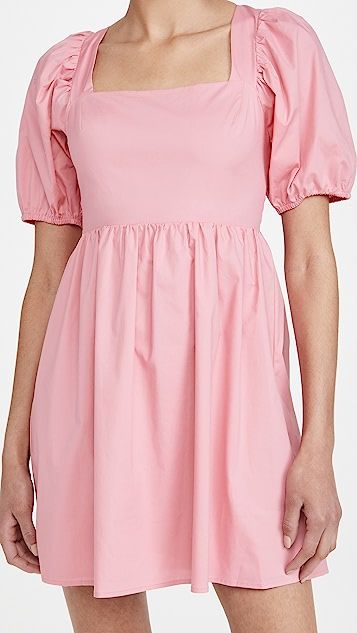 Tie Back Puff Sleeve Mini Dress | Shopbop