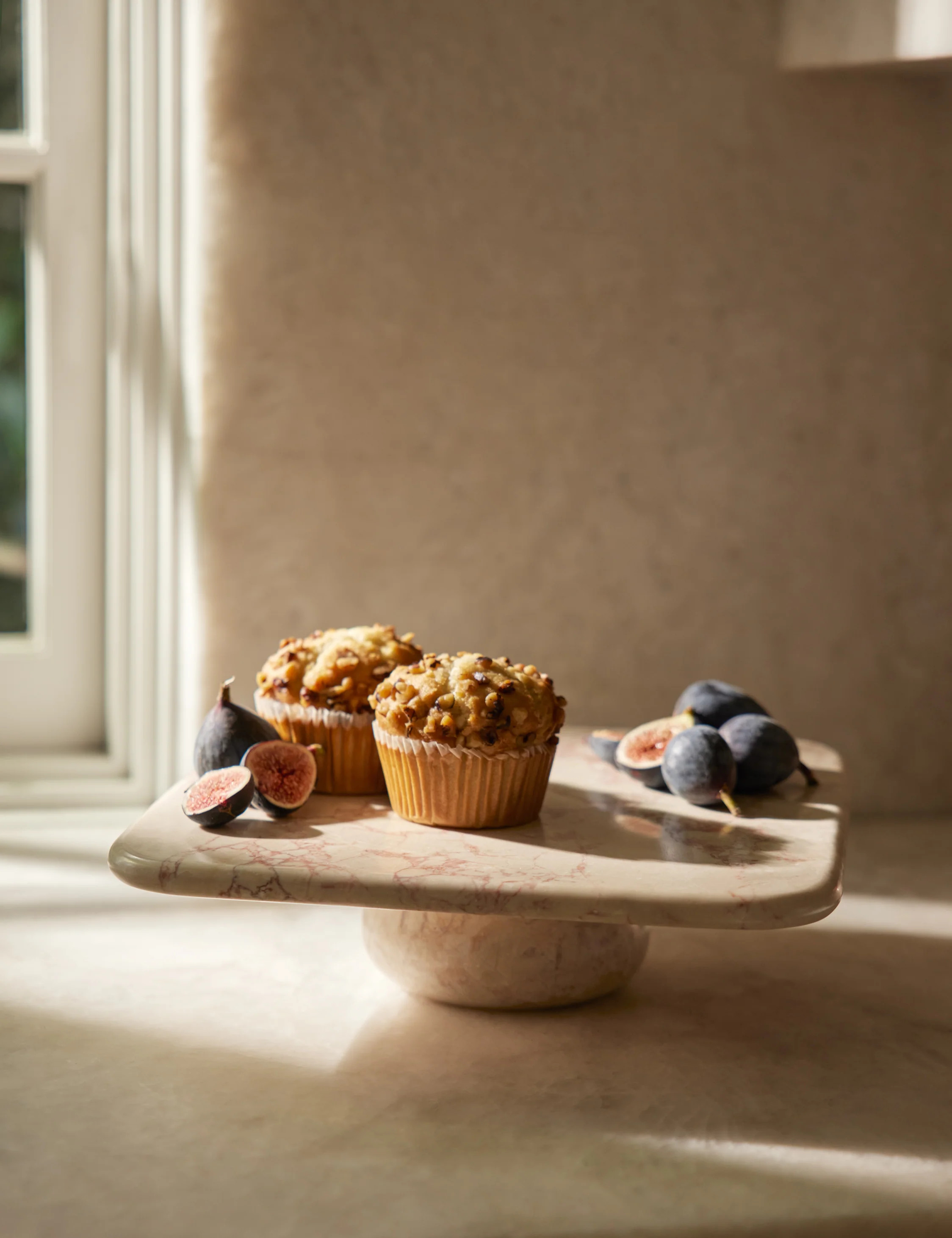 Lusine Square Marble Serving Stand | Lulu and Georgia 