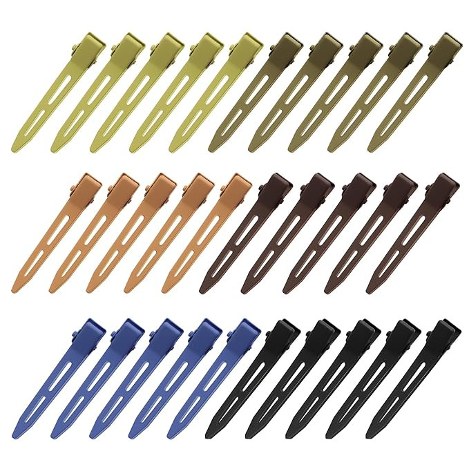 30PCS No Crease Hair Clips - Metal Matte Hair Pins for Hair Styling - Duckbill Hair Barrettes - N... | Amazon (US)