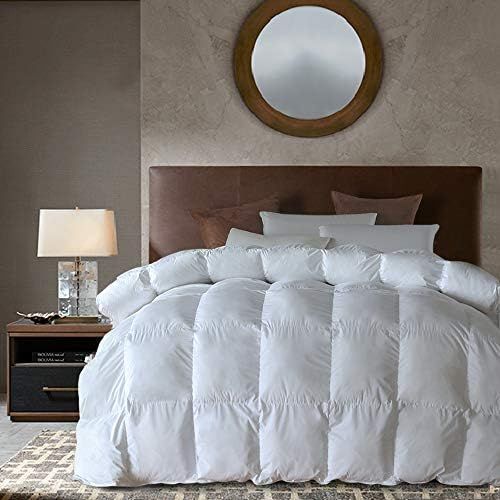 Goose Down Alternative Comforter All Season Duvet Insert(White, Queen)-Ultra Soft Double Brushed ... | Amazon (US)