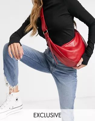 Glamorous Exclusive sling tote bag in red | ASOS (Global)