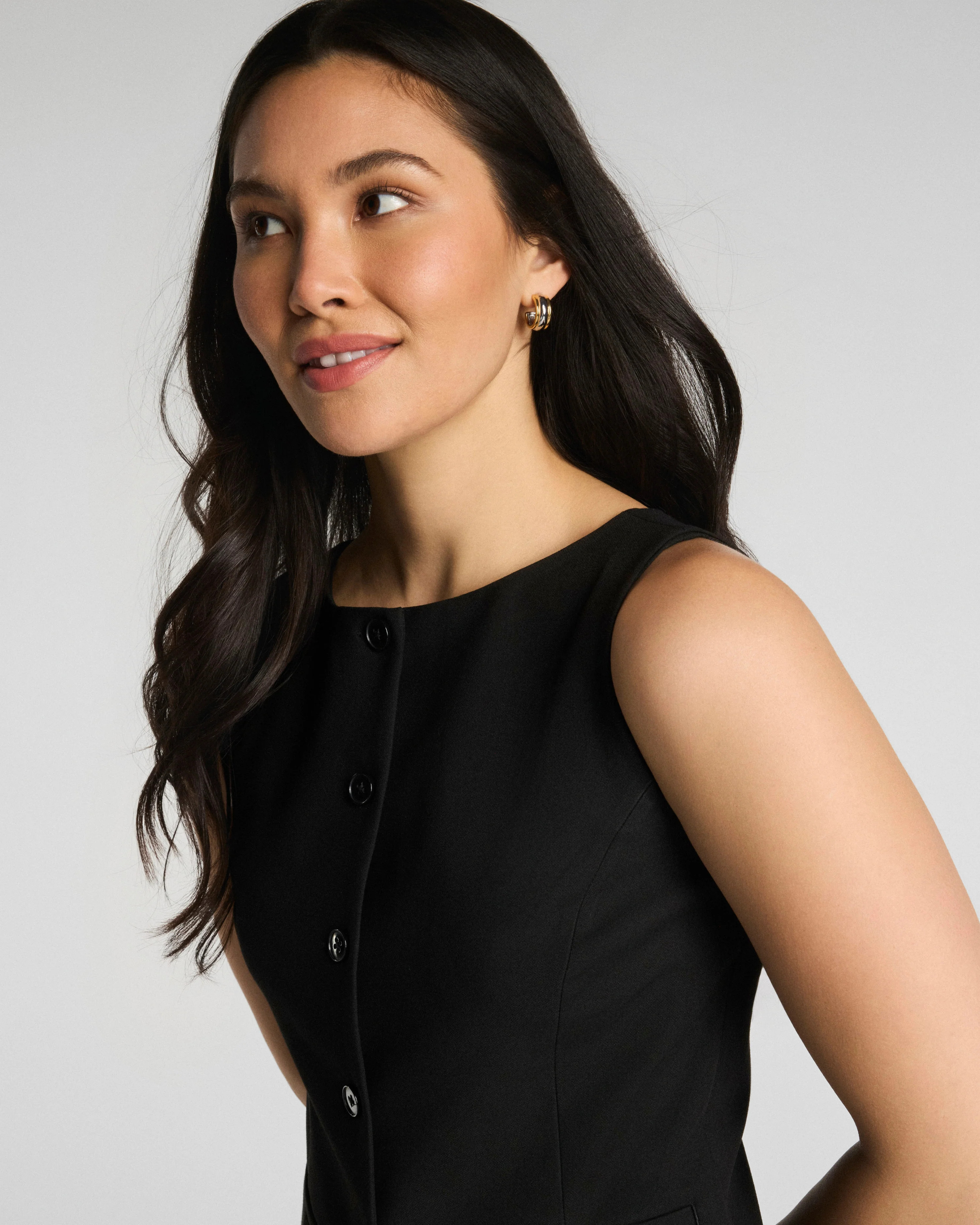 Tailored Button-Down Vest | Spanx