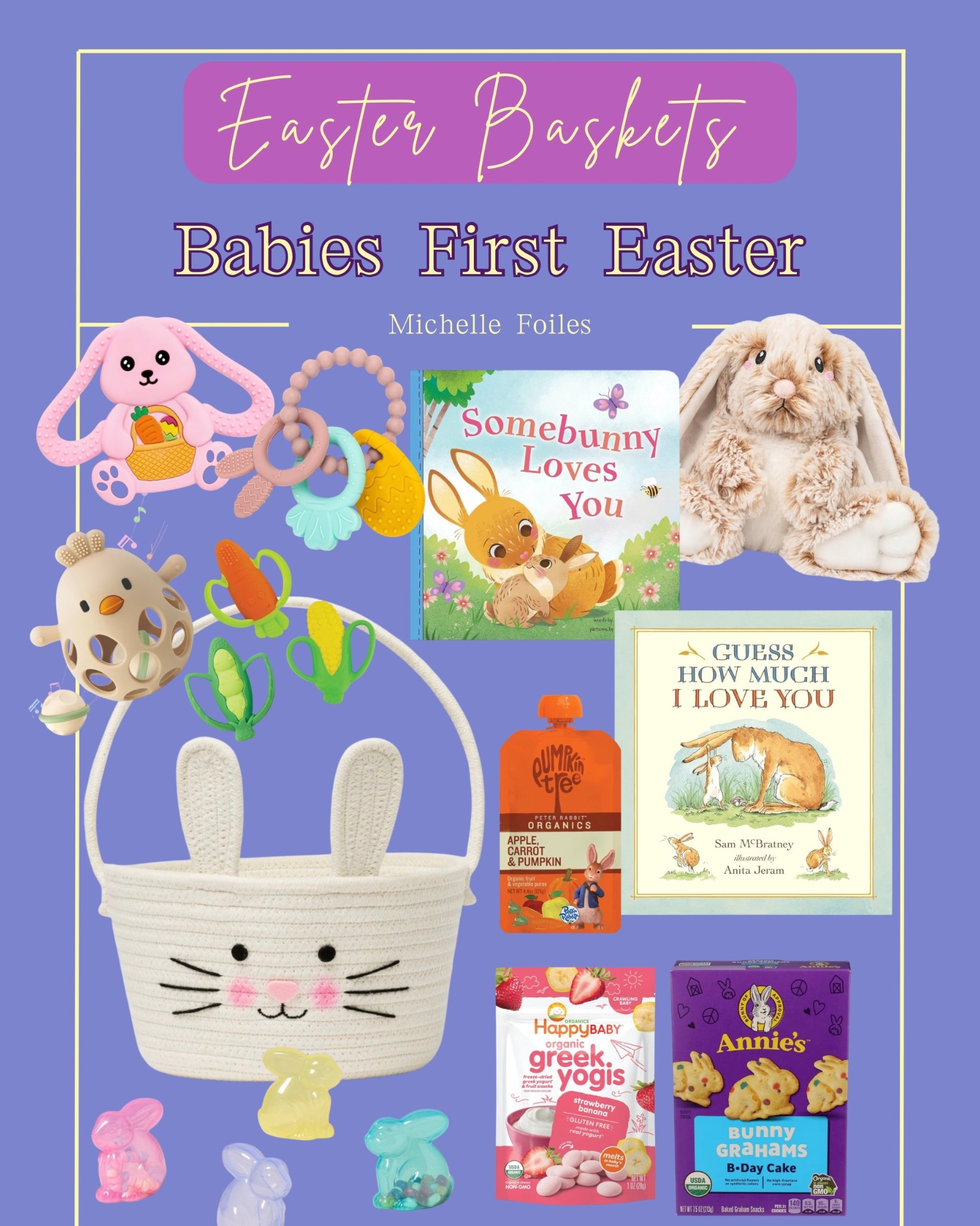 Baby’s first Easter basket ideas! These sweet and simple basket fillers are perfect for babies and toddlers — including books, snacks, plush toys, and sensory toys.

#ltkfamily #ltkseasonal #easterbasketideas #babyessentials #babyfavorites #easterideas #ltkkids #amazon #easter 

#LTKSpringSale #LTKmomlife #LTKSeasonal