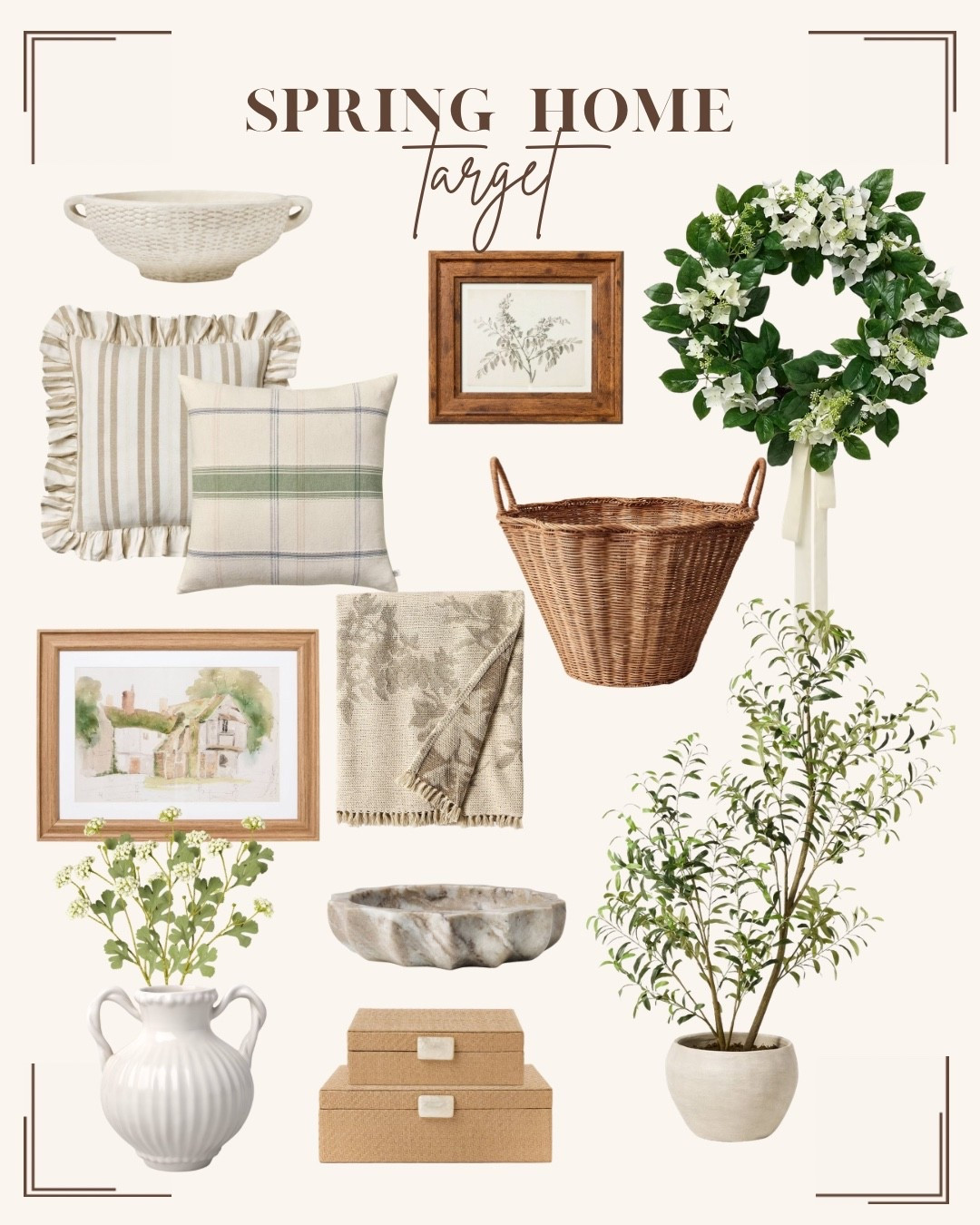 Spring home decor // target home finds // spring throw pillows // spring set // living room decor // shelf decor  // coffee table decor 

#LTKHome