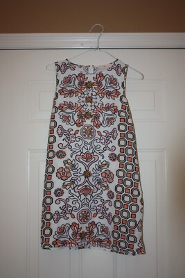 Tory Burch  Hicks Garden Party Short Shift Dress Womens Size Small S | eBay US