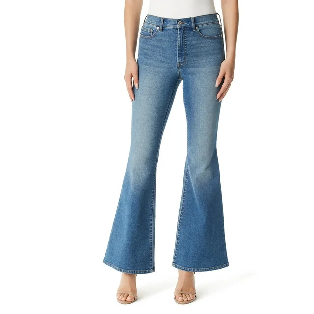 Jessica Simpson Women's and Women's Plus Daisy Fitted Flare Jeans, Sizes 2-26W | Walmart (US)