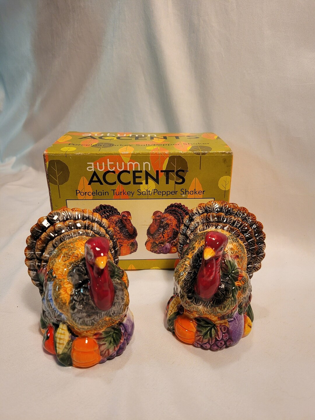 2002 Autumn Accents Porcelain Turkey Salt/pepper Shaker Set - Etsy | Etsy (US)