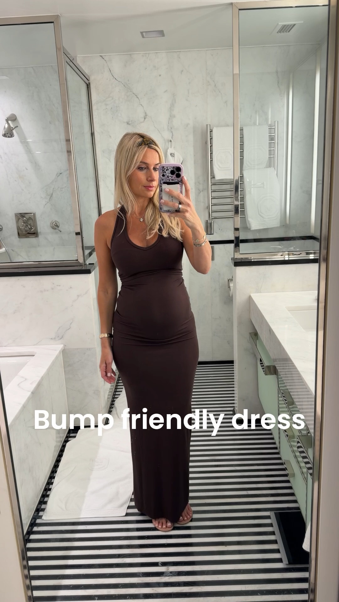 Eterne has the best basics and I love them for pregnancy. 🤰 CBK inspired headband by Lele Sadoughi. 

#LTKBump #LTKootd #LTKmomlife