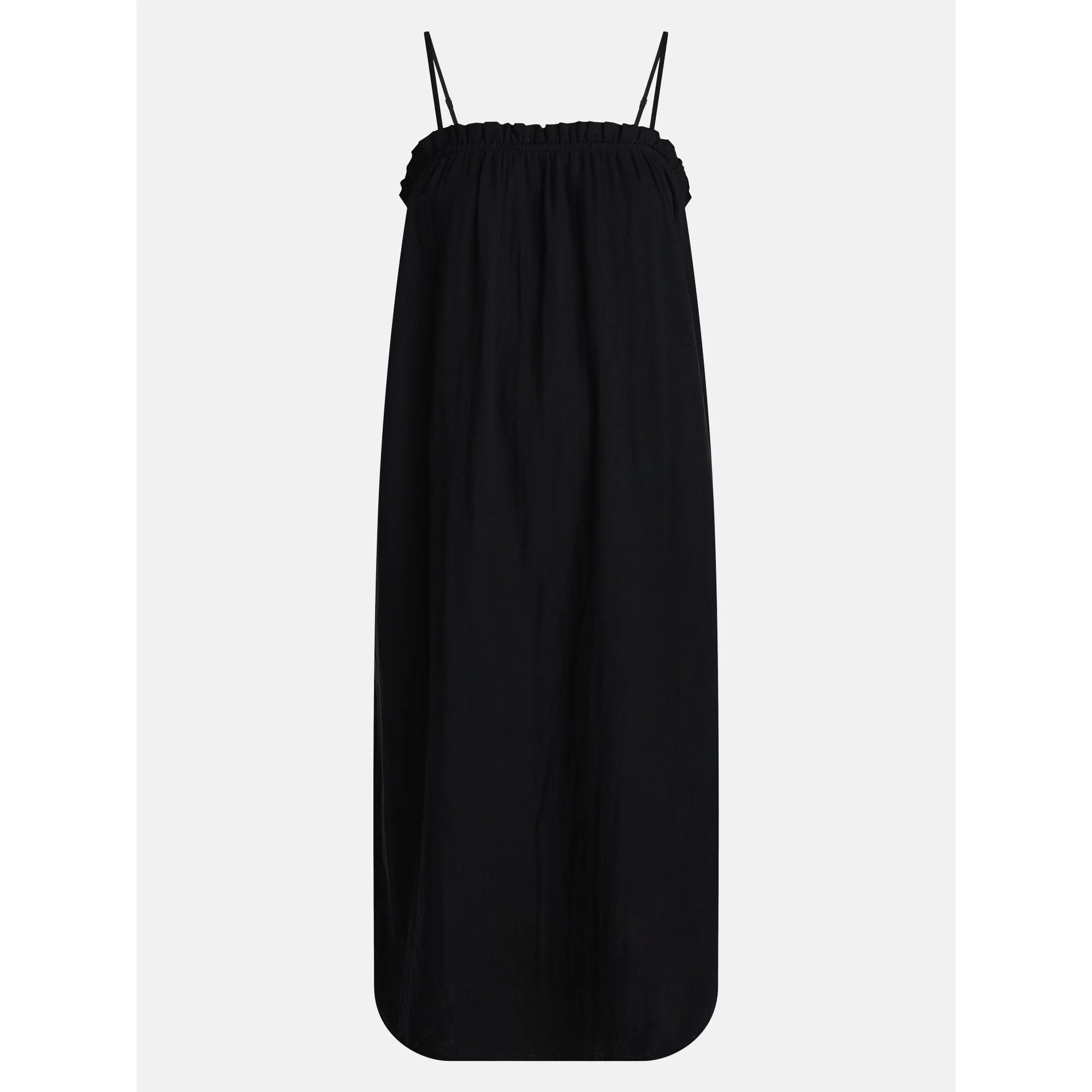 Time and Tru Women's Cotton Double Cloth Sleeveless Maxi Dress, Sizes XS-XXXL | Walmart (US)