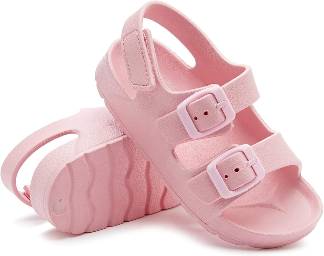 EasyStar Boys and Girls Lightweight Dual-Adjustable Sandal Buckles With Hook and Loop Heel Closur... | Amazon (US)