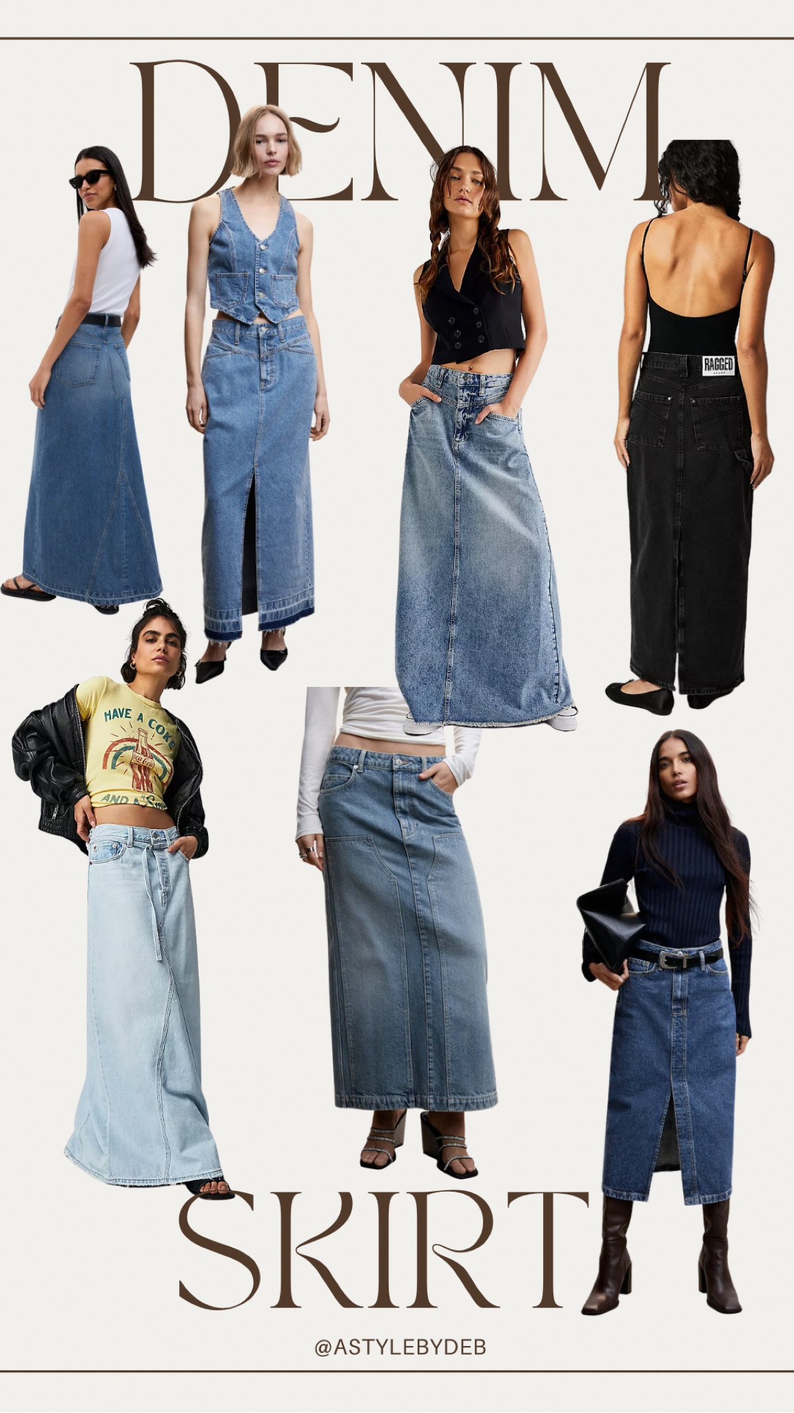 Midi Denim skirts trend for spring and summer

#LTKFind #LTKfit #LTKstyletip