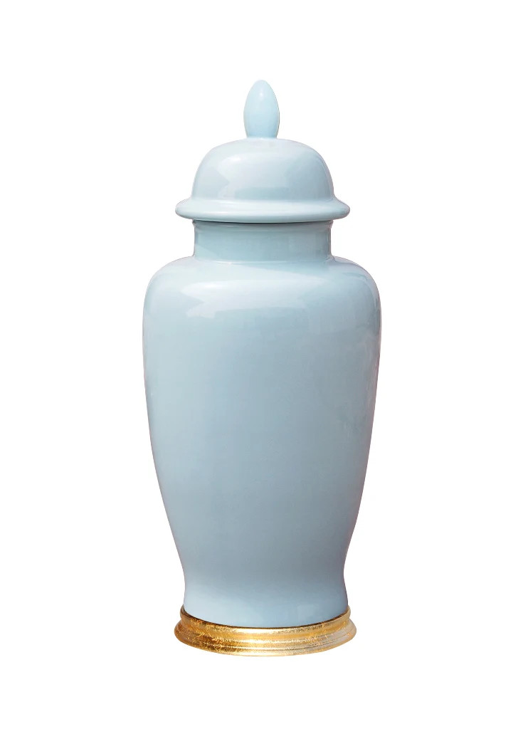 Pale Blue Temple Jar | The Enchanted Home