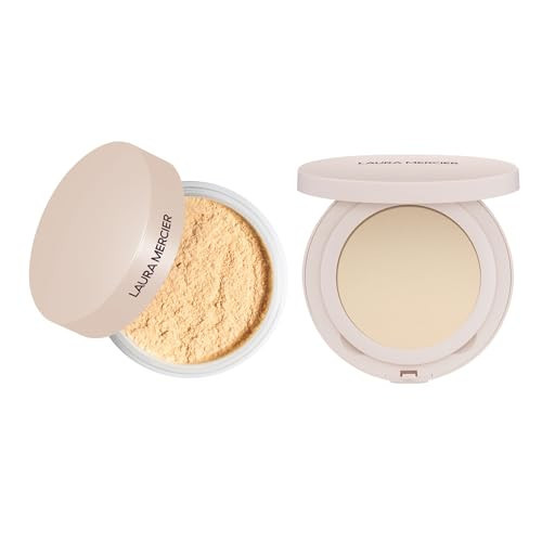 Laura Mercier Translucent Talc-Free Ultra-Blur Loose Setting Powder and Waterproof Pressed Powder Bundle, Shade Translucent | Amazon (US)