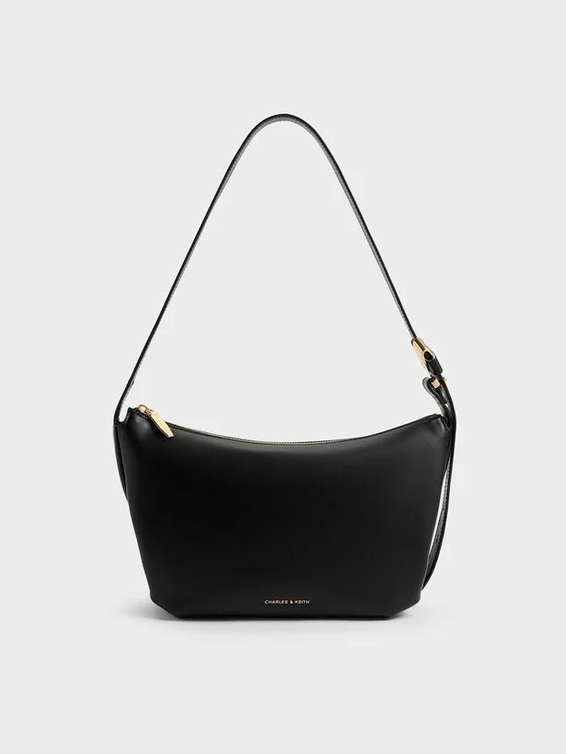 Black Zephyr Hobo Bag | CHARLES & KEITH UK | Charles & Keith UK