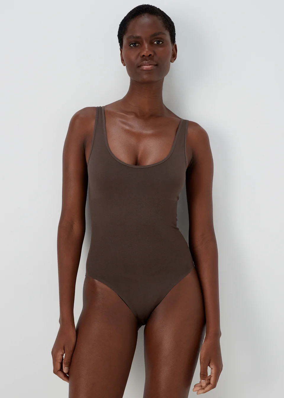 Brown Seamless Smoothing Bodysuit - Medium | Matalan (UK)