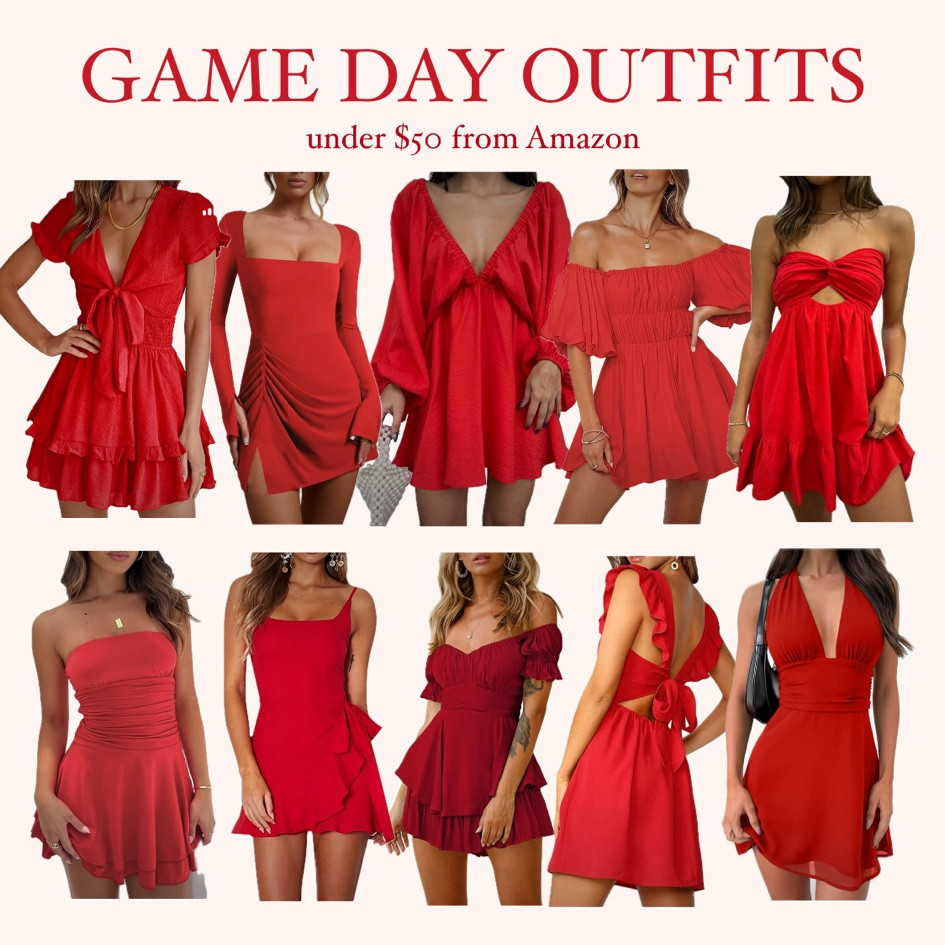 RED GAME DAY! Game day, Gameday, Game day outfit, Gameday outfit, Game day dress, Gameday dress, Game day look, Gameday look, tailgate, tailgating, college, college game day, college gameday, SEC, fraternity, fraternities, sorority, sororities, sorority outfit, sorority recruitment, sorority rush, football, black dress, black mini dress, black midi dress, black maxi dress, black dresses, black mini dresses, black midi dresses, black maxi dresses, black matching set, black matching sets, The University of Alabama, Bama, The University of Georgia, UGA, The University of South Carolina, USC, The University of Arkansas, UArk, Mississippi State University, MSU, The University of Missouri, Mizzou, Texas A&M University, College Station, The University of Oklahoma, The University of Texas, Vanderbilt University, Vandy, 