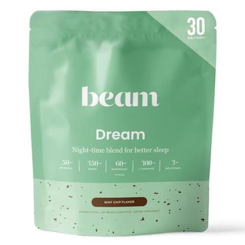 Beam Dream Sleep Powder, L-Theanine, Apigenin, Reishi and Magnesium, Third Party Tested Natural Sleep Aid & Sleep Supplement, Health and Wellness Gift, Natural Sleep Support, Non-GMO, 30 Servings | Amazon (US)