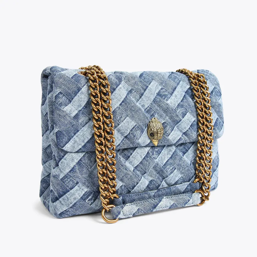 LARGE KENSINGTON SOFT Blue Shoulder Bag by KURT GEIGER LONDON | Kurt Geiger US