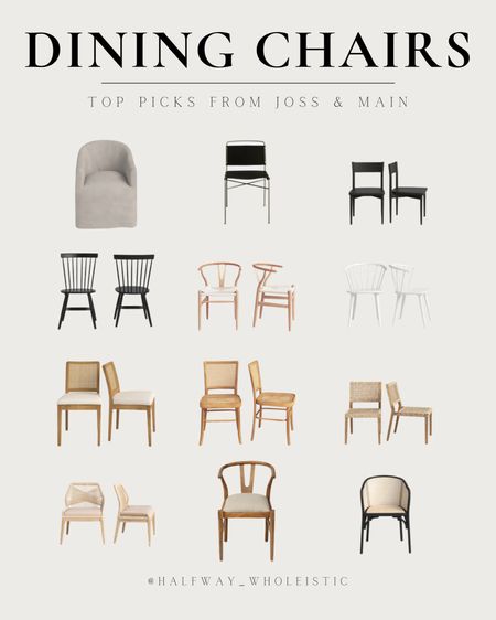 My favorite dining chairs from Joss and Main! #jossandmainpartner 
