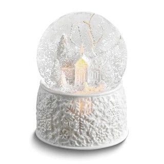 Led Glitterdome Musical (Plays First Noel) Church with Sleigh Water Globe - Bed Bath & Beyond - 3... | Bed Bath & Beyond