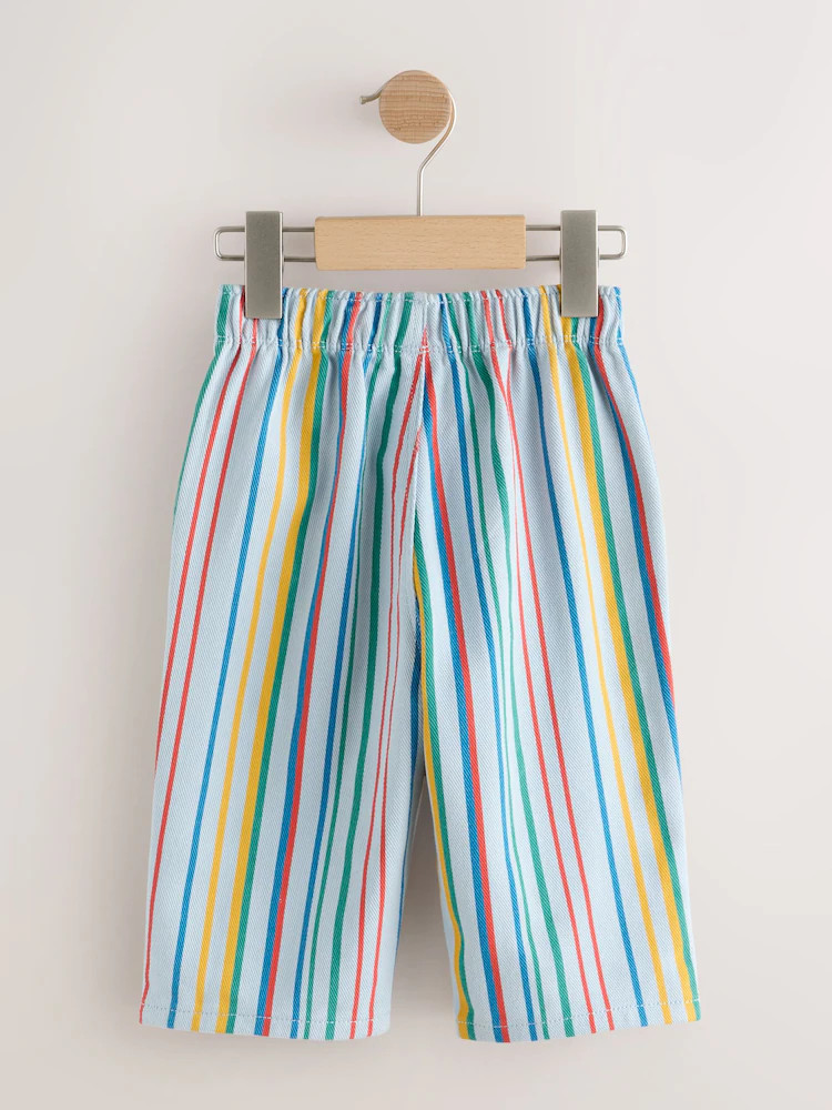 Multi Stripe Pull On Wide Trousers (3mths-7yrs) | Next US