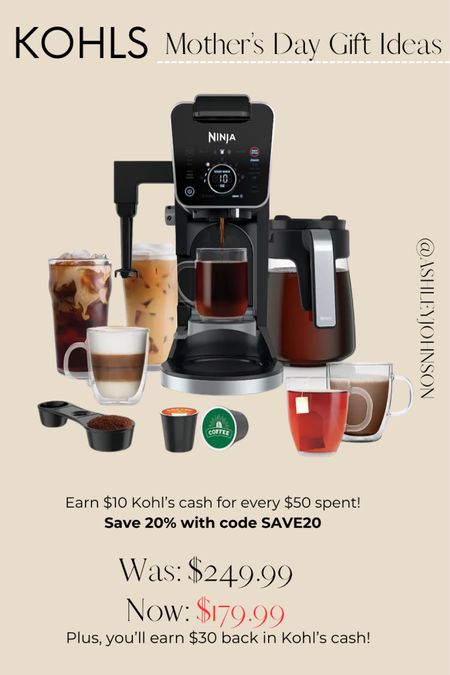 This Ninja DuelBrew Pro Coffee Maker is a perfect gift for any mom that loves coffee!!

Take advantage of their sale right now and earn $10 Kohl’s cash for every $50 spent from now until May 12!

#ninjacoffeemaker #coffeemaker #mothersdaygifts #mothersdaygiftideas #giftguifeformom

#LTKGiftGuide #LTKsalealert #LTKhome
