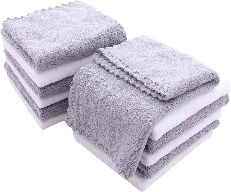 12 Pack Baby Washcloths - Extra Absorbent and Soft Wash Clothes for Newborns, Infants and Toddler... | Amazon (US)