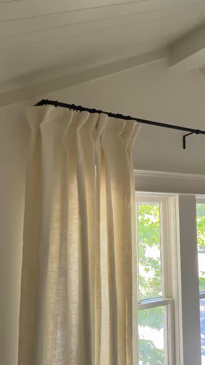 The exact curtains we used @Quince:
- textured cotton (in ivory)
- light filtering
- 48x96
Double up your panels on each side for that full look! #QuincePartner

#LTKdayinmylife #LTKSeasonal #LTKHome