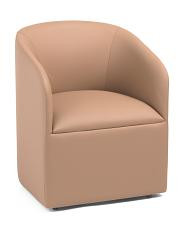 Kylie Upholstered Rolling Caster Wheel Anywhere Chair | TJ Maxx