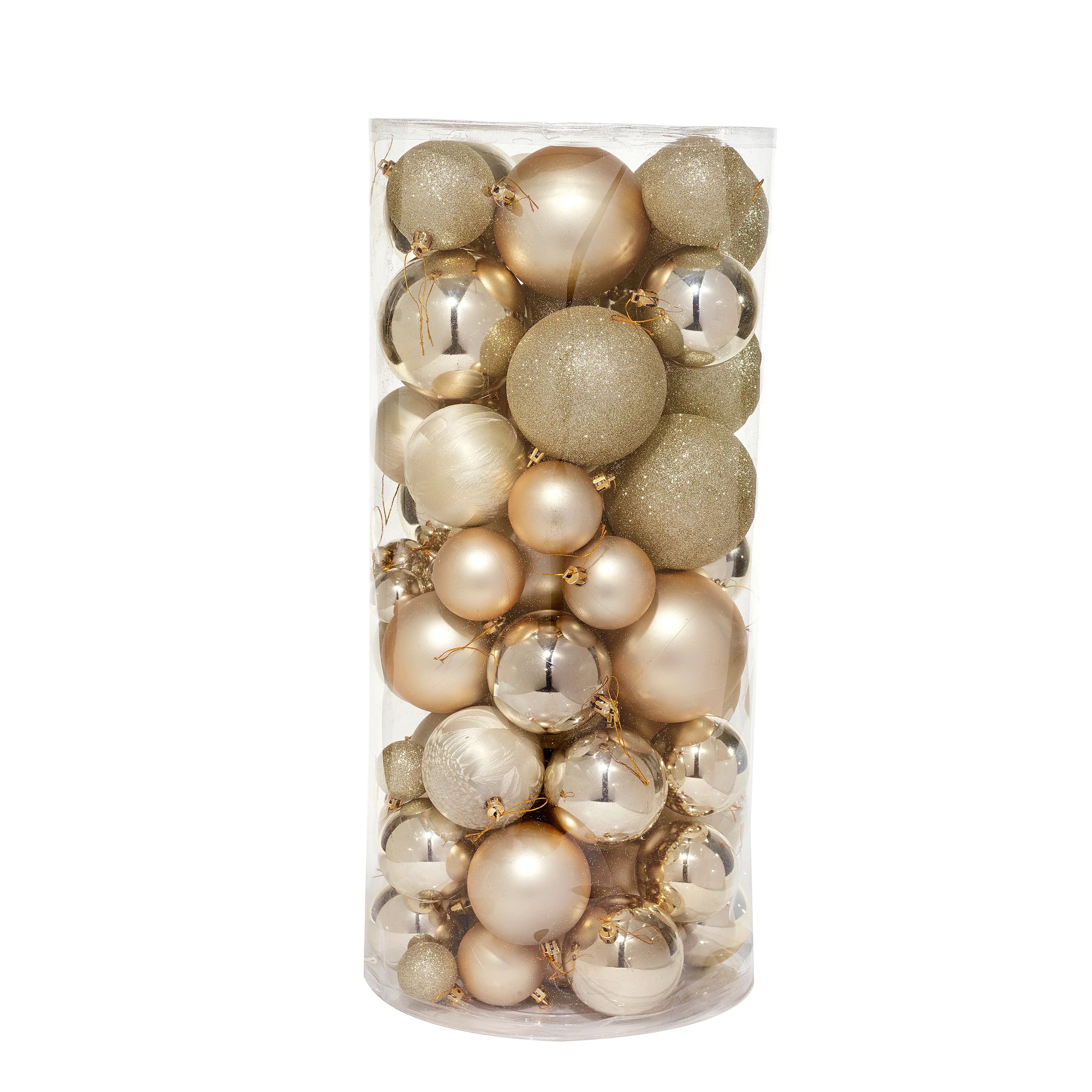 Champagne Shatterproof Ornament Set, 75 pieces | Martha