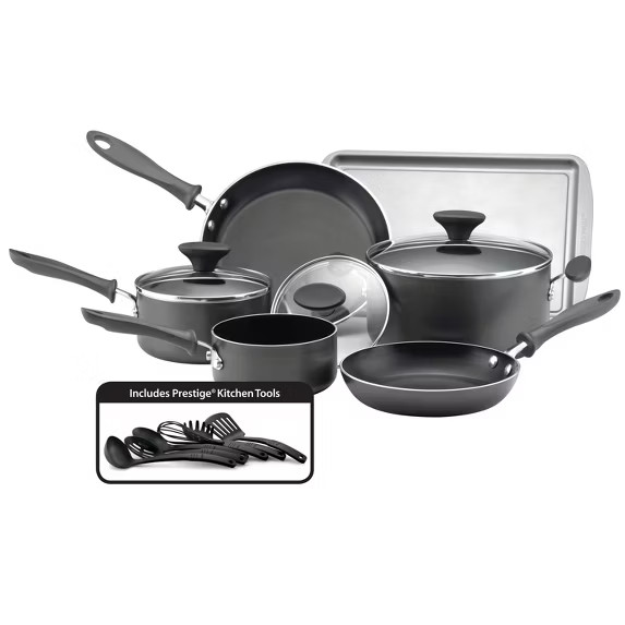 Farberware Reliance 15pc Aluminum Nonstick Cookware Set with Prestige Tools | Target