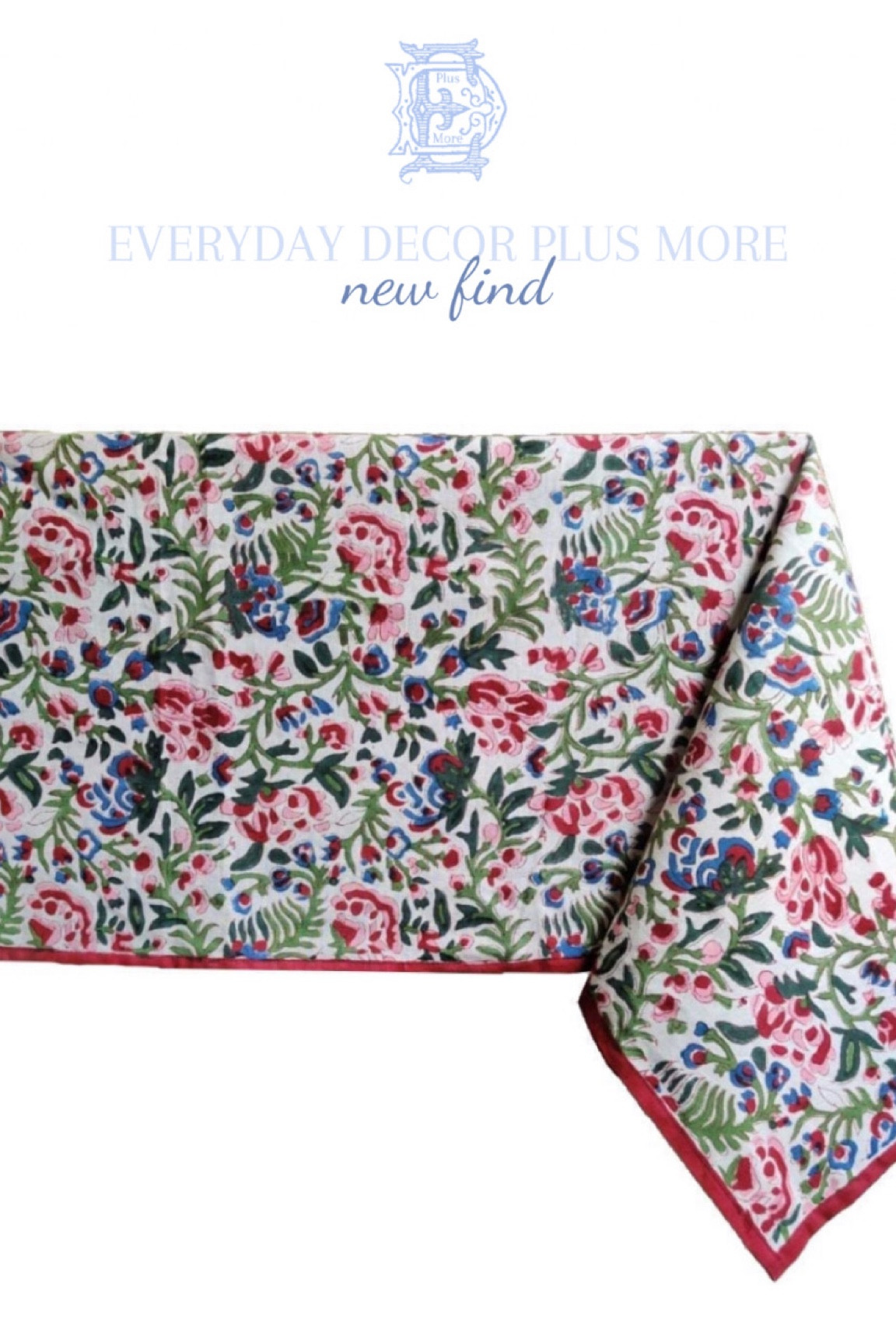 Holiday block print tablecloth!

#LTKhome #LTKunder50 #LTKstyletip