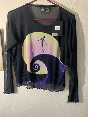 Disney Cake worthy  Before Christmas Tim Burton Sheet Shirt New Gothic Sheer Xl | eBay US