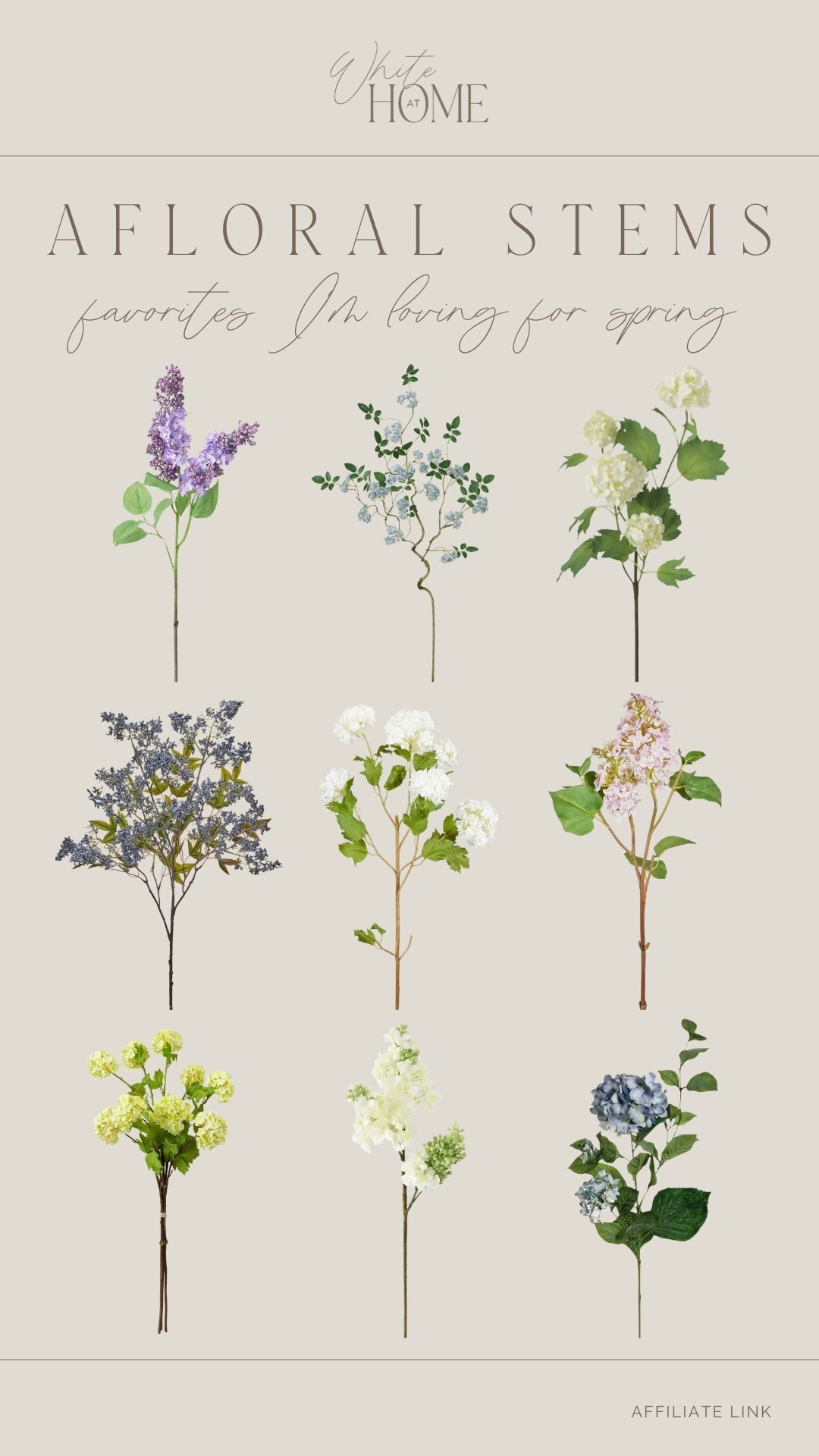If you’re wanting to splurge on a few stems for the spring and summer that will last you for years to come, Afloral has the prettiest options! A ton of new styles and the most stunning shades—blue, purple, white, green, and pink! 

#LTKHome
