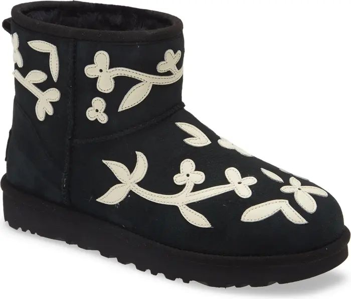 UGG® x Molly Goddard Floral Genuine Shearling Lined Bootie | Nordstrom