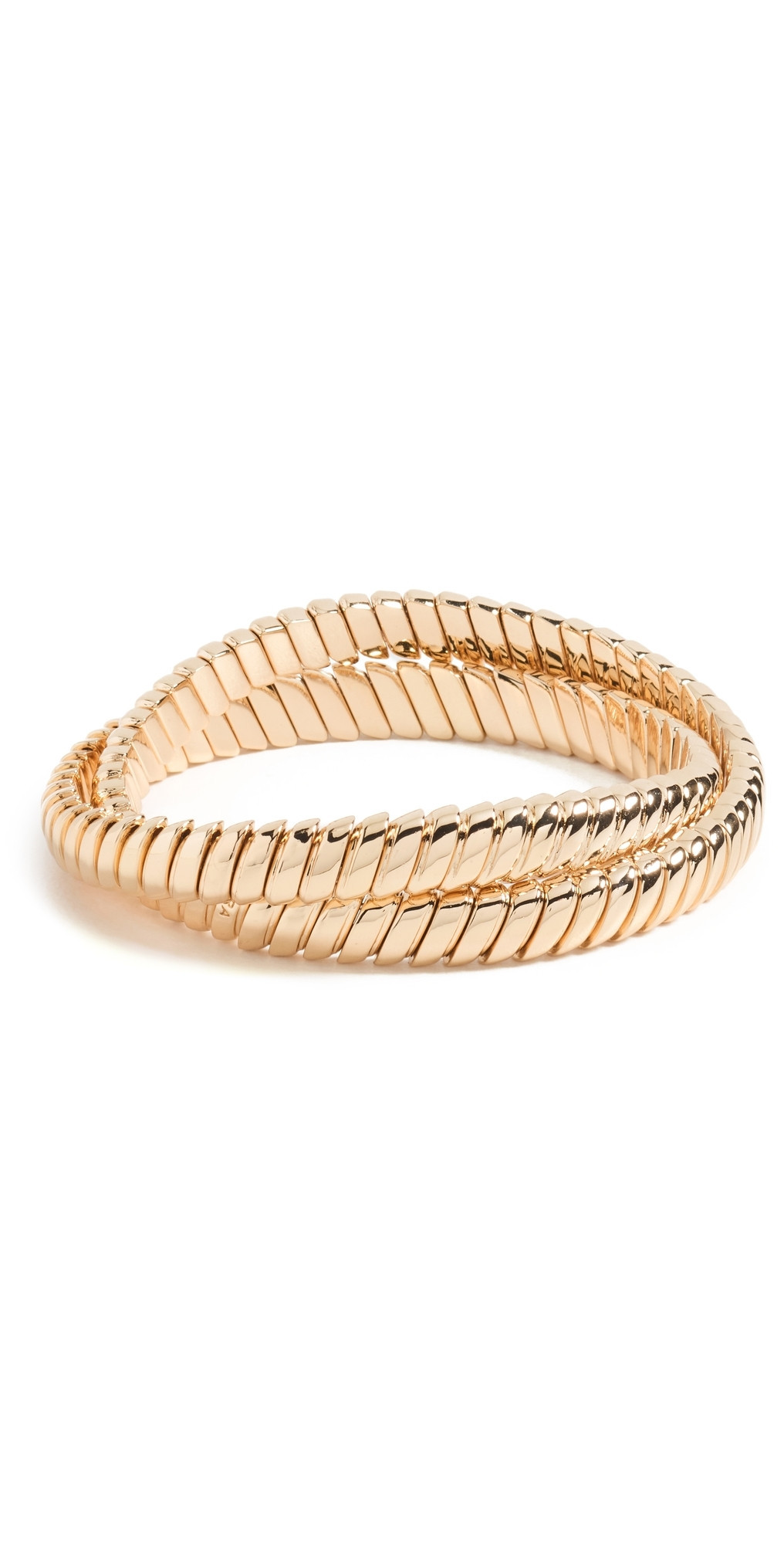 Roxanne Assoulin The Double Cobra Bracelet Shiny Gold One Size | Shopbop